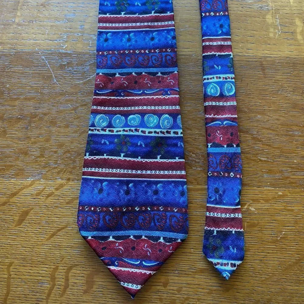 J. Garcia Blue & Red Necktie